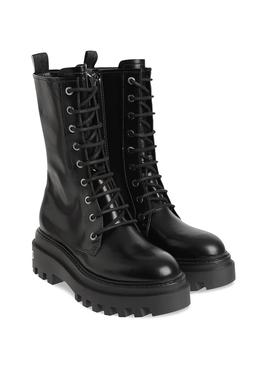 Botas Calvin Klein Flataform Mid Negro Para Mujer