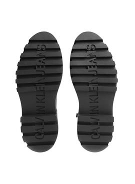 Botas Calvin Klein Flataform Mid Negro Para Mujer