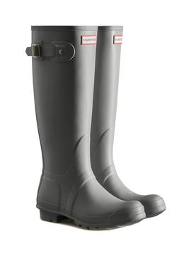 Bota Hunter Original Tall Gris Para Mujer