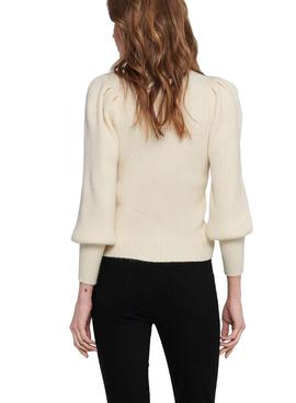 Jersey Only Katia Cuello Alto Beige Para Mujer