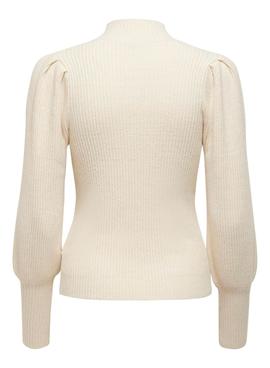 Jersey Only Katia Cuello Alto Beige Para Mujer