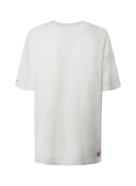 Camiseta Pepe Jeans Berti Blanco para Mujer