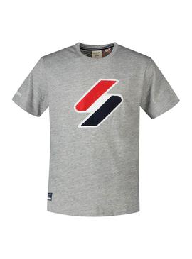 Camiseta Superdry Code Gris para Hombre