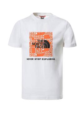 Camiseta The North Face Box Logo Blanco 