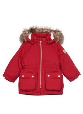 Parka Name It Mabe Rojo para Niña