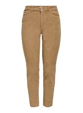 Pantalon Only Lemily Pana Beige Para Mujer