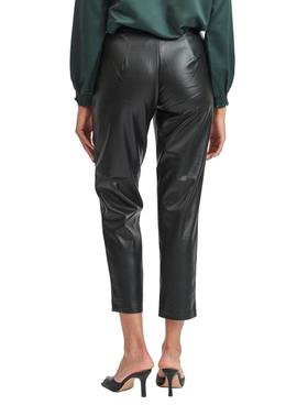 Pantalon Vila Dolores Rwre Coated Negro Mujer