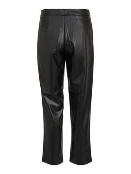 Pantalon Vila Dolores Rwre Coated Negro Mujer