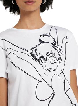 Camiseta Only Disney Life Cropped Para Mujer