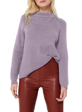 Jersey Only Jade Punto Morado Para Mujer