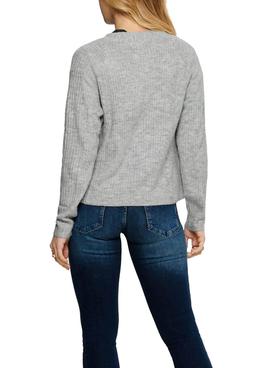 Chaqueta Only Carol Cardigan Gris Para Mujer