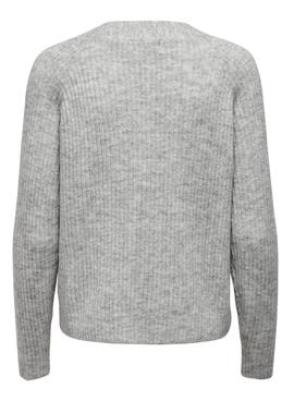 Chaqueta Only Carol Cardigan Gris Para Mujer