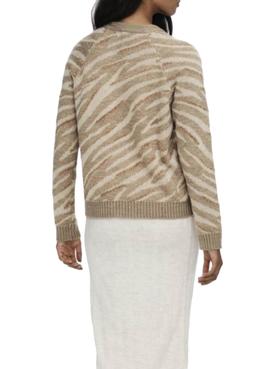 Jersey Only Lelina Estampado Beige Para Mujer