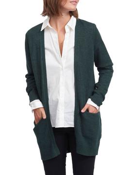 Chaqueta Vila Ril Open Knit Cardigan Verde Mujer