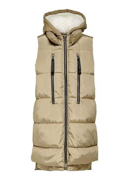 Chaleco Only Nora Puffer Verde Para Mujer