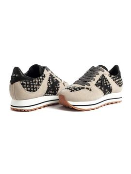 Zapatillas Munich Massana Sky 157 Beige Para Mujer