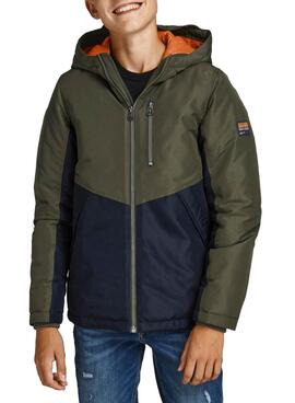 Cazadora Jack and Jones Faster Verde y Azul