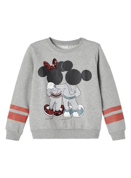 Sudadera mickey gris name it