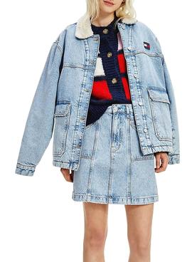 Chaqueta Vaquera Tommy Jeans Worker Sherpa Mujer