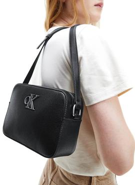 Bolso Calvin Klein Minimal Monogram Cam Negro