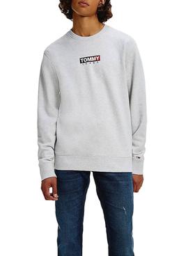 Sudadera Tommy Jeans Entry Graphic Gris Hombre