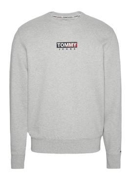 Sudadera Tommy Jeans Entry Graphic Gris Hombre