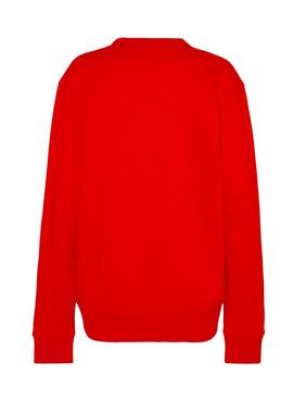 Sudadera Tommy Jeans Entry Graphic Rojo Hombre