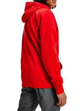Sudadera Tommy Jeans Essential Graphic Rojo Hombre