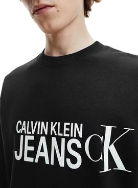 Sudadera Calvin Klein Seasonal Institution Negro