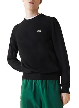 Sudadera Lacoste Tricot Negra Para Hombre