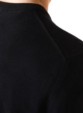 Sudadera Lacoste Tricot Negra Para Hombre