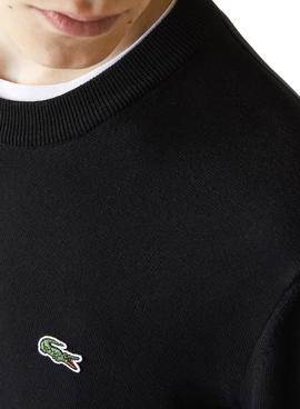 Sudadera Lacoste Tricot Negra Para Hombre