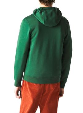 Sudadera Lacoste Sport Verde Cremallera Hombre