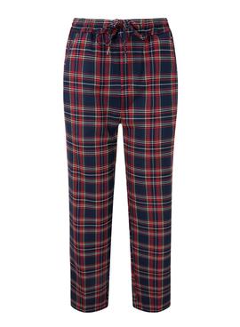 Pantalón Pepe Jeans Teresa Tartan Rojo Mujer