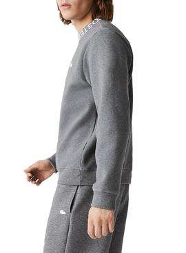 Sudadera Lacoste Mine Gris Para Hombre