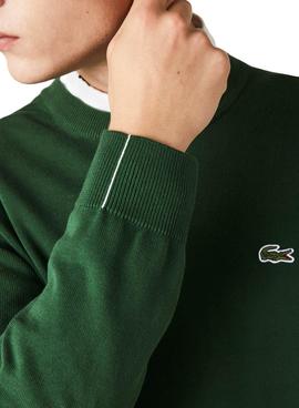 Sudadera Lacoste Tricot Verde Para Hombre