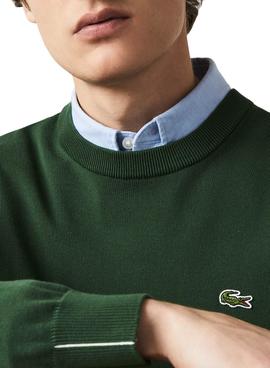 Sudadera Lacoste Tricot Verde Para Hombre