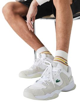 Zapatillas Lacoste T-Point Blanco Para Hombre