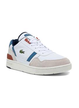 Zapatillas Lacoste T-Clip Blanco Para Hombre