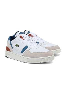 Zapatillas Lacoste T-Clip Blanco Para Hombre