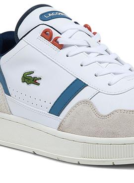 Zapatillas Lacoste T-Clip Blanco Para Hombre