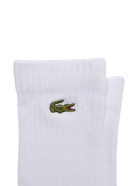 Pack 3 Calcetines Lacoste Blanco Para Hombre