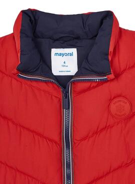 Chaleco Mayoral Acolchado Pluma Rojo Para Niño