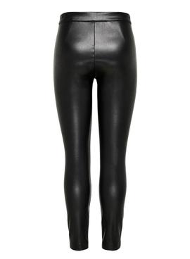 Leggings Only Jessie Faux Leather Negro Para Mujer