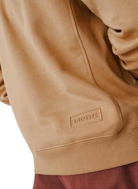 Sudadera Lacoste Sweatshirt Lavalliere Beige