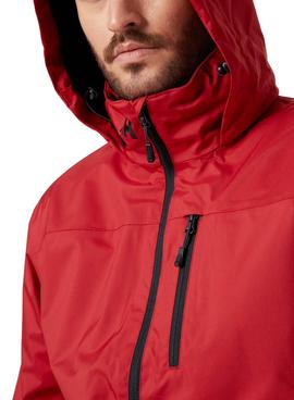 Cazadora Helly Hansen Crew Midlayer Hooded Rojo