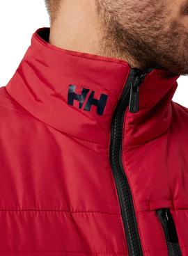 Chaqueta Helly Hansen Crew Insulator Rojo Hombre