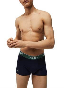 Pack 3 Calzoncillos Lacoste Boxer Marino Hombre