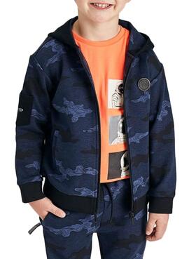 Sudadera Mayoral Camuflaje Marino Para Niño