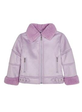 Chaqueton Mayoral Borreguillo Lila Para Niña